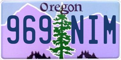 OR license plate 969NIM