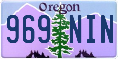 OR license plate 969NIN