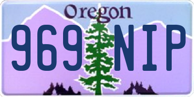 OR license plate 969NIP