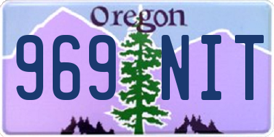OR license plate 969NIT