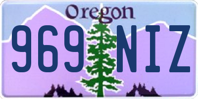 OR license plate 969NIZ