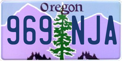 OR license plate 969NJA