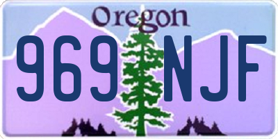 OR license plate 969NJF