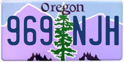 OR license plate 969NJH