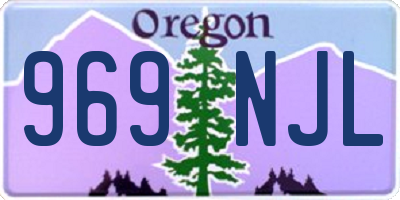 OR license plate 969NJL