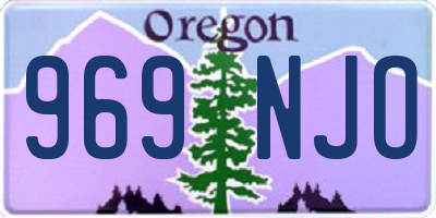 OR license plate 969NJO
