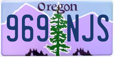 OR license plate 969NJS