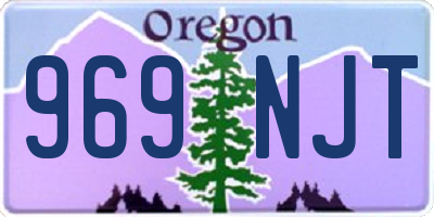 OR license plate 969NJT
