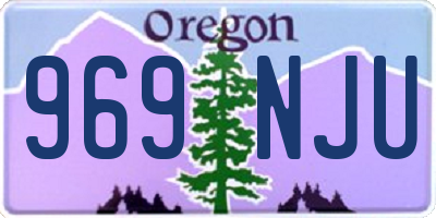 OR license plate 969NJU