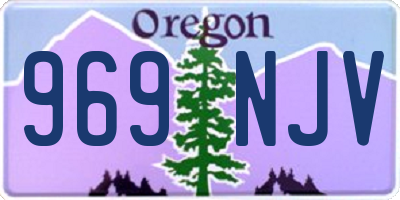 OR license plate 969NJV