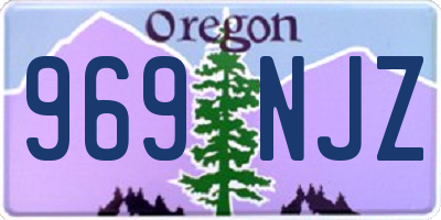 OR license plate 969NJZ