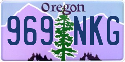 OR license plate 969NKG