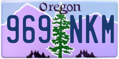 OR license plate 969NKM