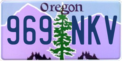 OR license plate 969NKV