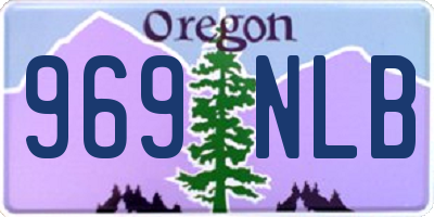 OR license plate 969NLB