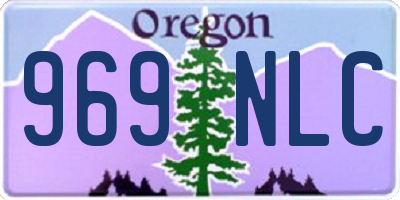 OR license plate 969NLC