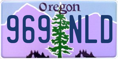 OR license plate 969NLD