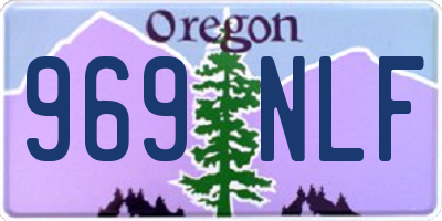 OR license plate 969NLF
