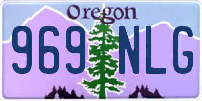 OR license plate 969NLG