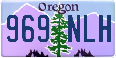 OR license plate 969NLH