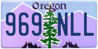 OR license plate 969NLL