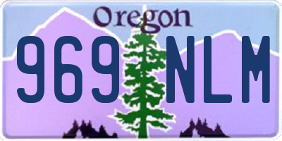 OR license plate 969NLM