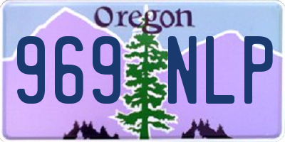 OR license plate 969NLP