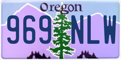 OR license plate 969NLW