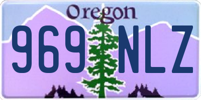 OR license plate 969NLZ
