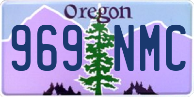 OR license plate 969NMC