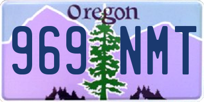 OR license plate 969NMT