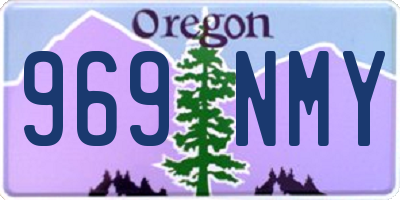 OR license plate 969NMY