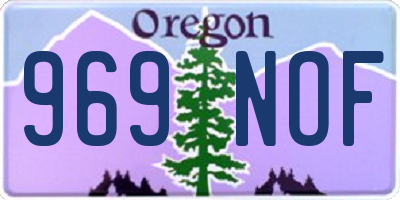 OR license plate 969NOF