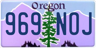 OR license plate 969NOJ