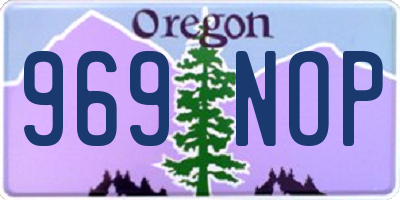 OR license plate 969NOP