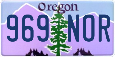 OR license plate 969NOR