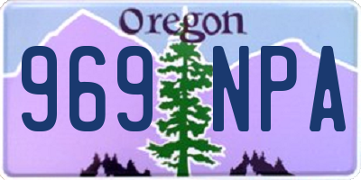 OR license plate 969NPA