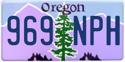 OR license plate 969NPH