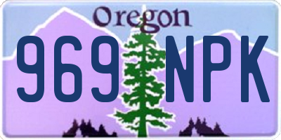 OR license plate 969NPK
