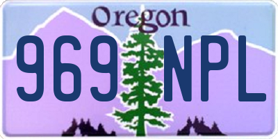 OR license plate 969NPL