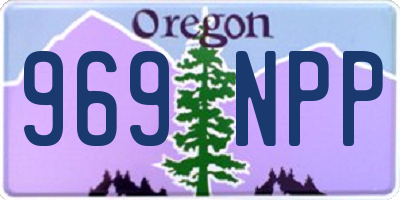 OR license plate 969NPP