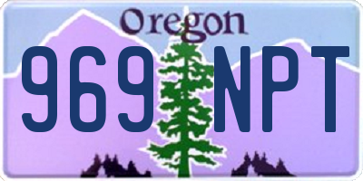 OR license plate 969NPT