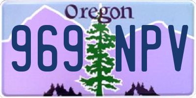 OR license plate 969NPV