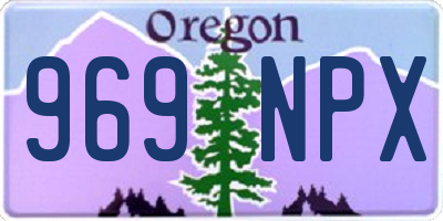 OR license plate 969NPX