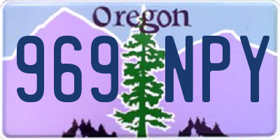 OR license plate 969NPY