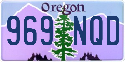 OR license plate 969NQD