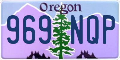 OR license plate 969NQP