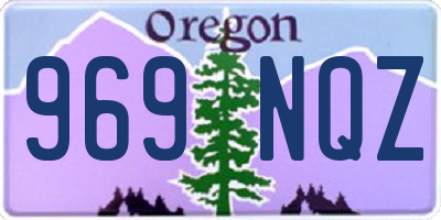 OR license plate 969NQZ