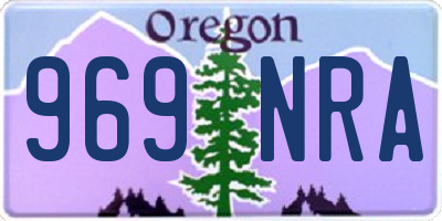 OR license plate 969NRA