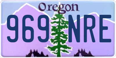 OR license plate 969NRE